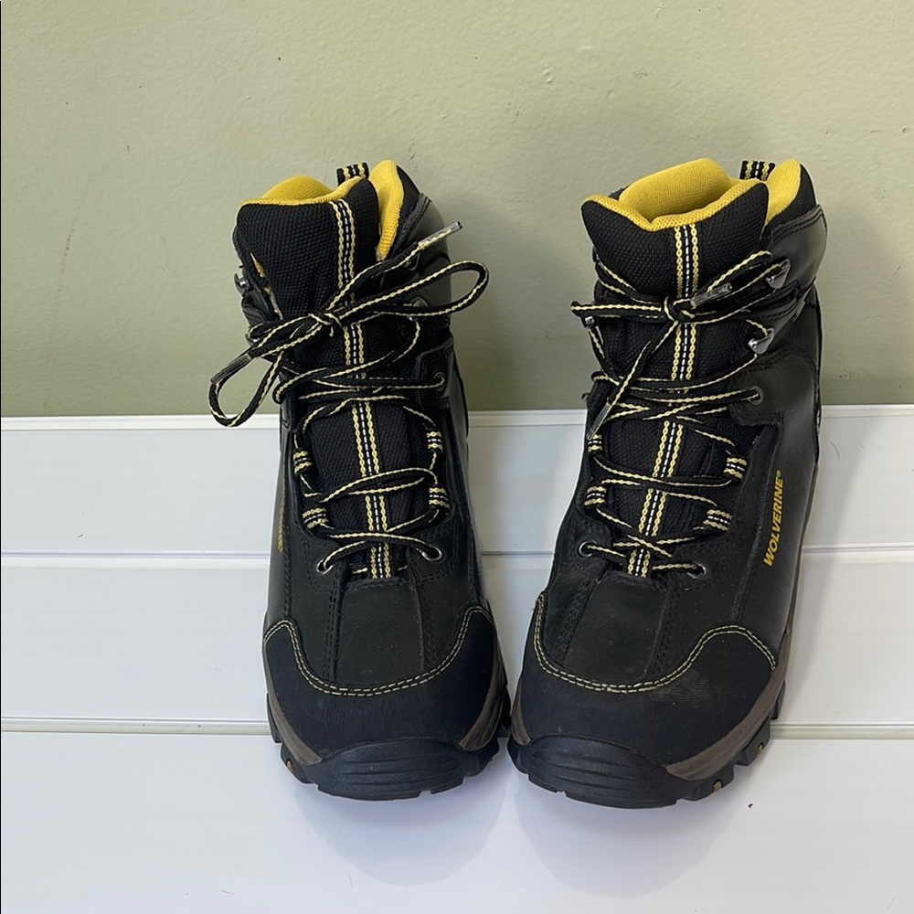 Wolverine Black and Yellow Outdoor Boots